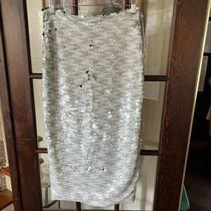Sequin pencil skirt